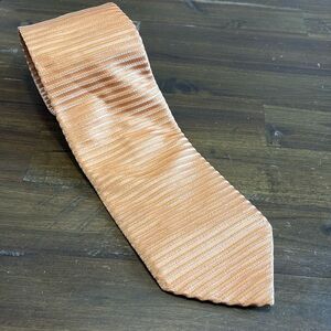 Ermenegildo Zenga Gold Striped Mens Tie Yellow Career Silk